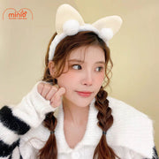 Cài tóc tai mèo quả bông