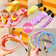 Cài tóc vải nhún gắn icon