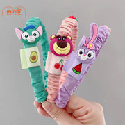 Cài tóc vải nhún gắn icon