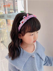 Cài tóc vải nhún gắn icon