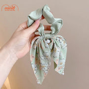 Dây cột tóc nơ đính ngọc trai