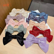 Kẹp tóc nơ voan ánh nhũ