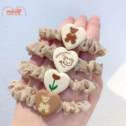 Dây cột tóc nhún hình tim