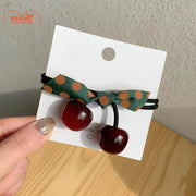 Set 2 dây cột tóc cherry