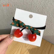 Set 2 dây cột tóc cherry