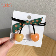 Set 2 dây cột tóc cherry