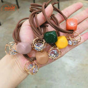 Set 2 dây cột tóc vuông lồng