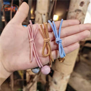 Set 2 dây cột tóc hạt tròn hoa đá