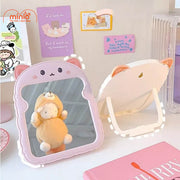 Gương gấu mèo để bàn