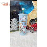 Ly giữ nhiệt viền vàng QĐ