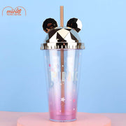 Ly nước 2 lớp nhựa tai gấu