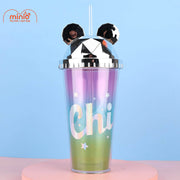 Ly nước 2 lớp nhựa tai gấu