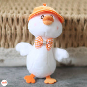 Móc khoá bông vịt đội nón