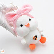 Móc khoá bông vịt nơ QĐ