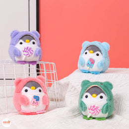 Móc khoá bông cánh cụt tròn