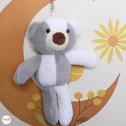 Móc khoá bông gấu chân dài