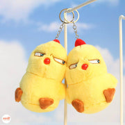 Móc khoá bông gà mắt quạo