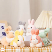 Móc khoá bông thỏ nằm