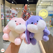 Móc khoá thỏ má hồng