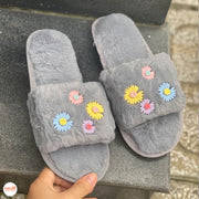 Dép lông hoa cúc QA
