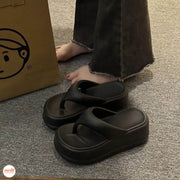 Dép kẹp trơn đế xuồng 7cm