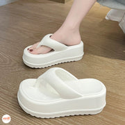 Dép kẹp trơn đế xuồng 7cm