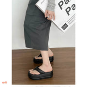 Dép kẹp trơn đế xuồng 7cm