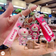 Móc khóa gấu dâu siêu cấp DQ