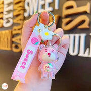 Móc khóa gấu dâu siêu cấp DQ