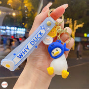 Móc khóa dây vịt đầu thú