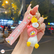 Móc khóa dây vịt đầu thú