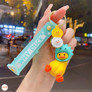 Móc khóa dây vịt đầu thú