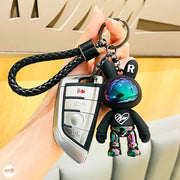 Móc khóa dây thỏ bóng