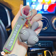 Móc khóa thú cúi ôm mông