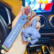 Móc khóa thú cúi ôm mông