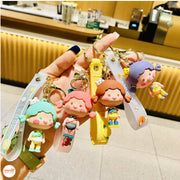 Móc khoá dây Bé gái hai bím