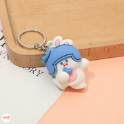 Móc khoá thỏ đội mũ