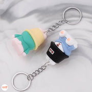 Móc khoá gấu đội nón DQ