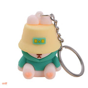 Móc khoá gấu đội nón DQ