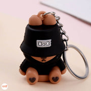 Móc khoá gấu đội nón DQ