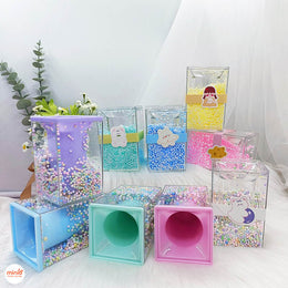 Ống cắm bút hạt xốp