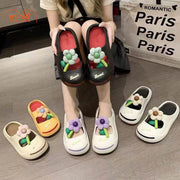 Dép bít mũi bông hoa