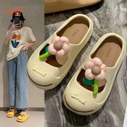Dép bít mũi bông hoa