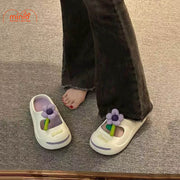 Dép bít mũi bông hoa