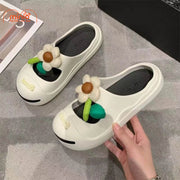 Dép bít mũi bông hoa