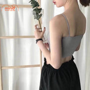 Áo bra cotton thun gân tăm