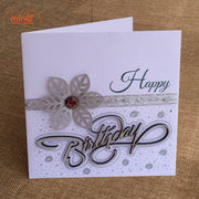 Thiệp sinh nhật hoa khô vuông VQ6