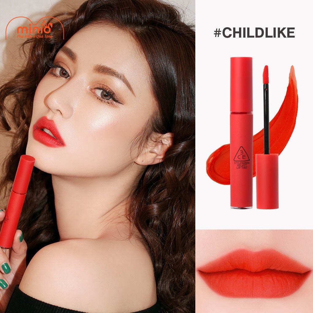 Son kem lì 3CE Velvet lip tint màu Childlike – Minio