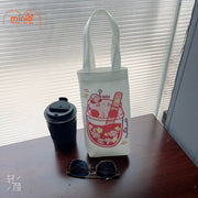 Túi đựng bình nước vải cute