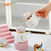 Ly cốc tai thỏ hạt xốp